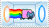 Nyan cat portal stamp